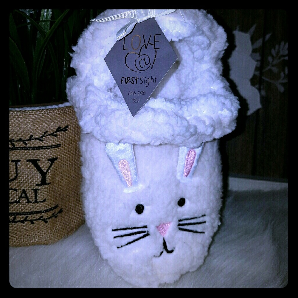 Love at first sight bunny rabbit slipper shoes5